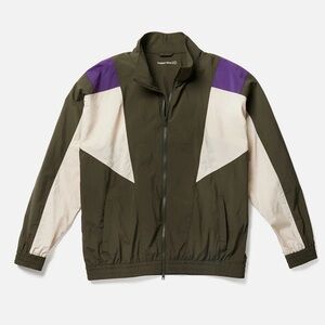 Outdoor voices recnylon colorblock zip jacket size small